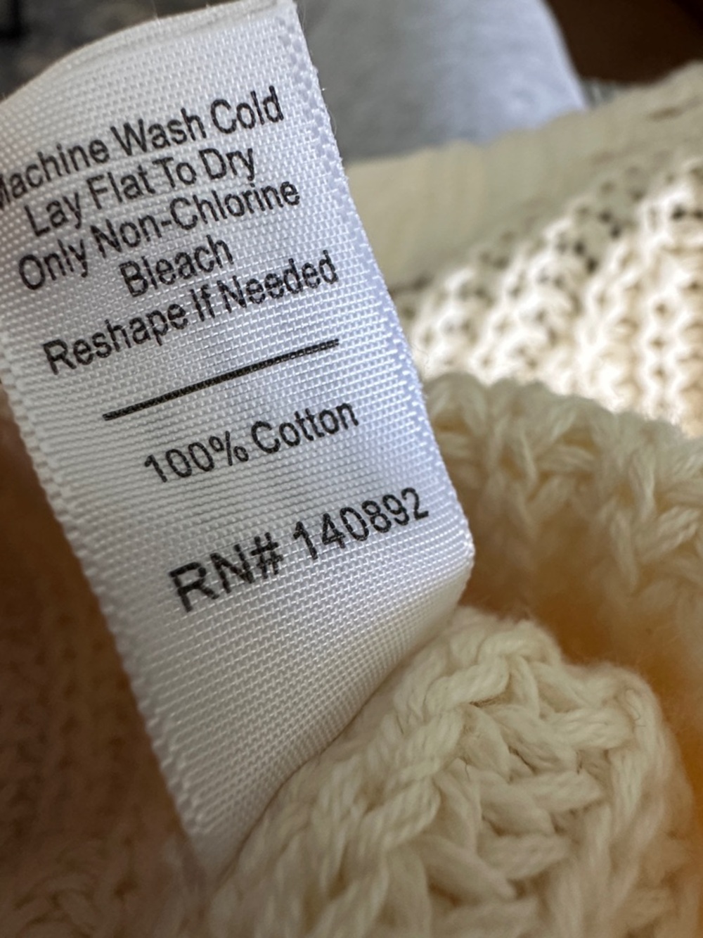 Marine Layer Cream Open-Weave Crewneck Sweater - Picture 2 of 5